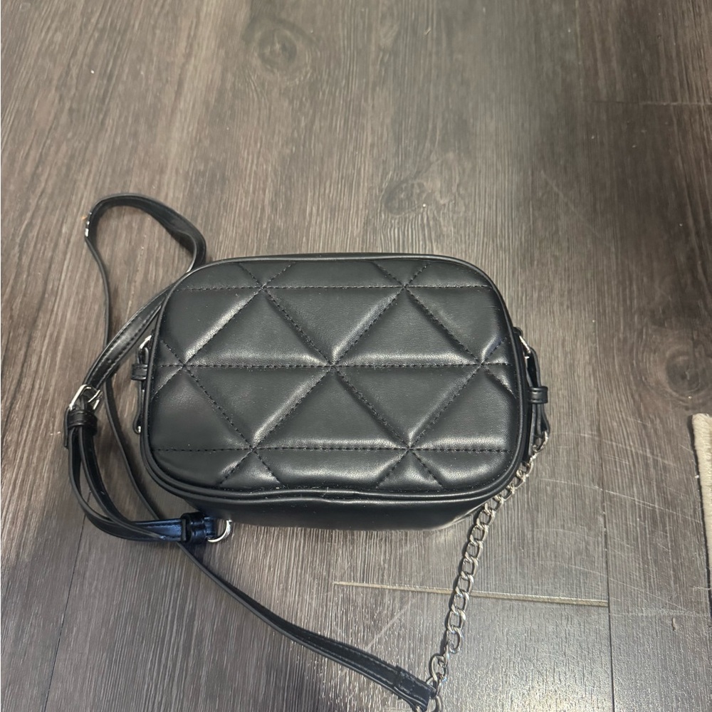Forever 21 Black Geometric Crossbody Bag